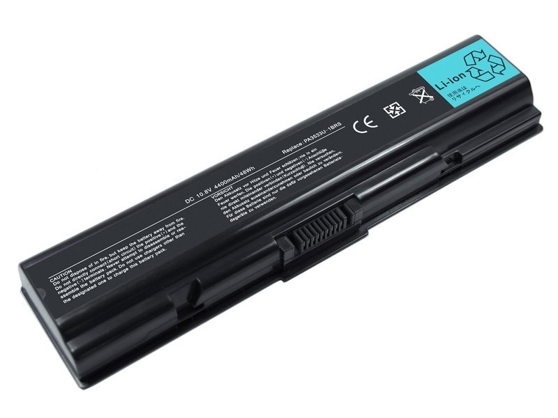 produkt-foto van 'Laptop Accu - 10.8v, 4,400mah, 47wh, blu-basic, zwart, o.a. Toshiba a50019e'