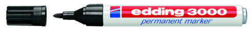 produkt-foto van 'Edding 3000 stift - zwart, permanent, rond, 1,5-3mm'