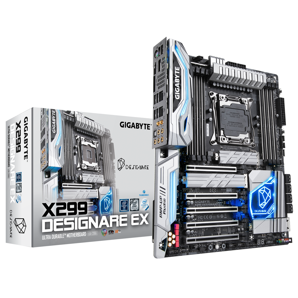 produkt-foto van 'Gigabyte moederbord - ga-x299-Designare EX, lga 2066, 8x ddr4, 6x sata, gl'