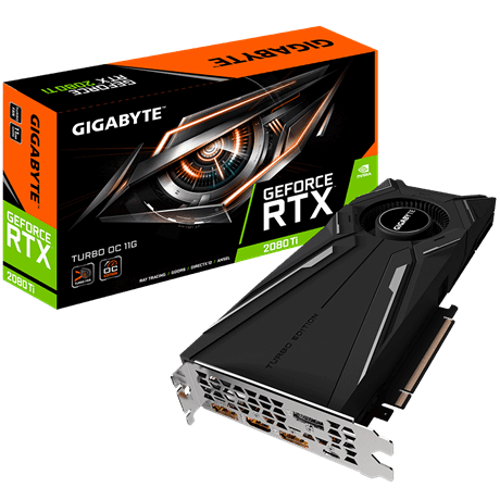 produkt-foto van 'Gigabyte Geforce video-kaart - gv-n2080tturbo oc-11gc v2.0, 11g, hdmi, dp, Fans'