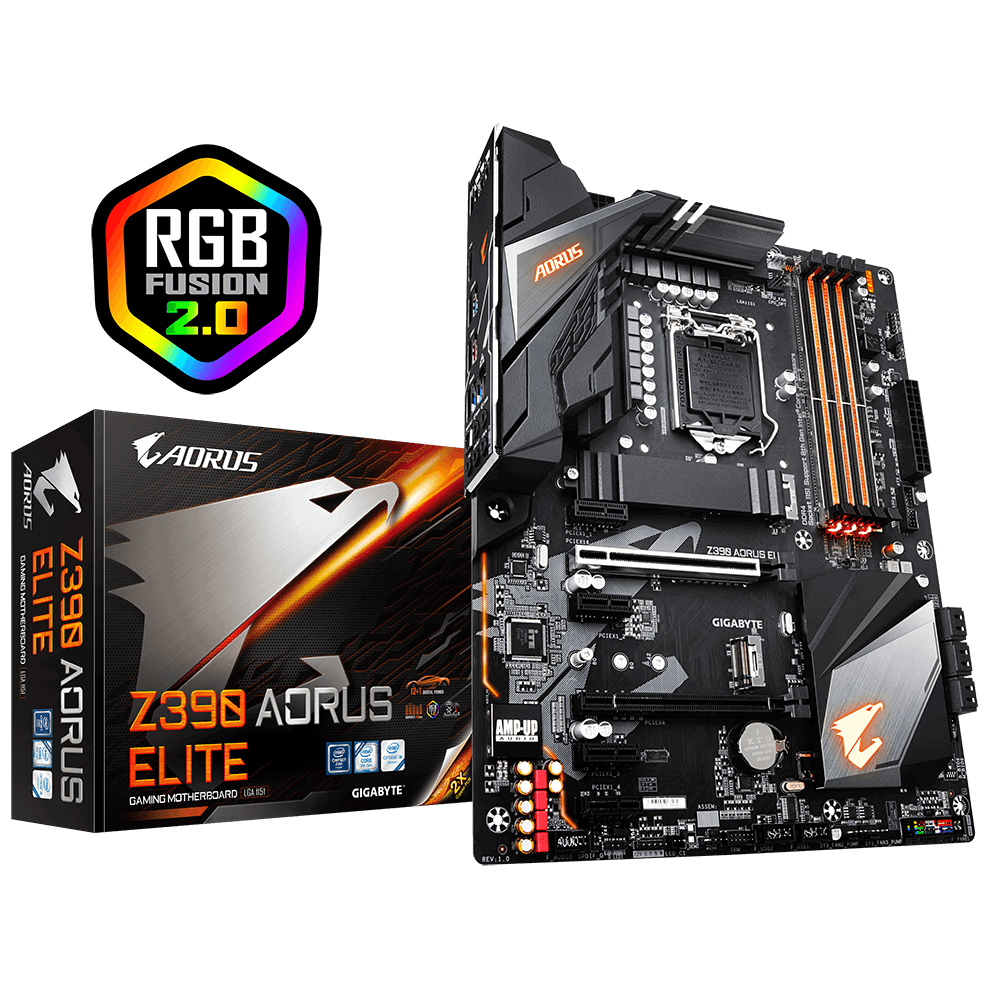 produkt-foto van 'Gigabyte moederbord - ga-z390 aorus elite, lga1151'