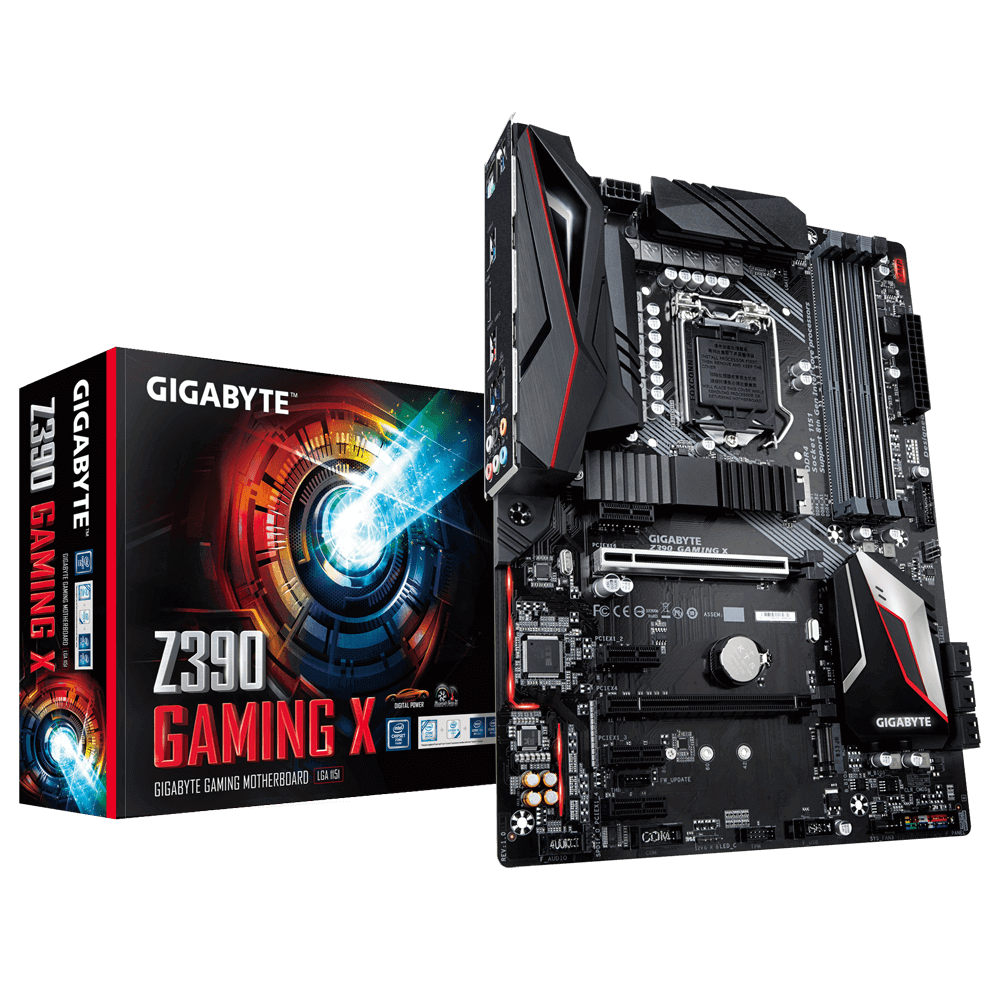 produkt-foto van 'Gigabyte moederbord - ga-z390 gaming X, lga1151, rev. 1.0'