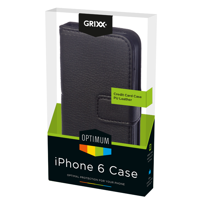 produkt-foto van 'Grixx Optimum Case iPhone 6plus credit-card, zwart'