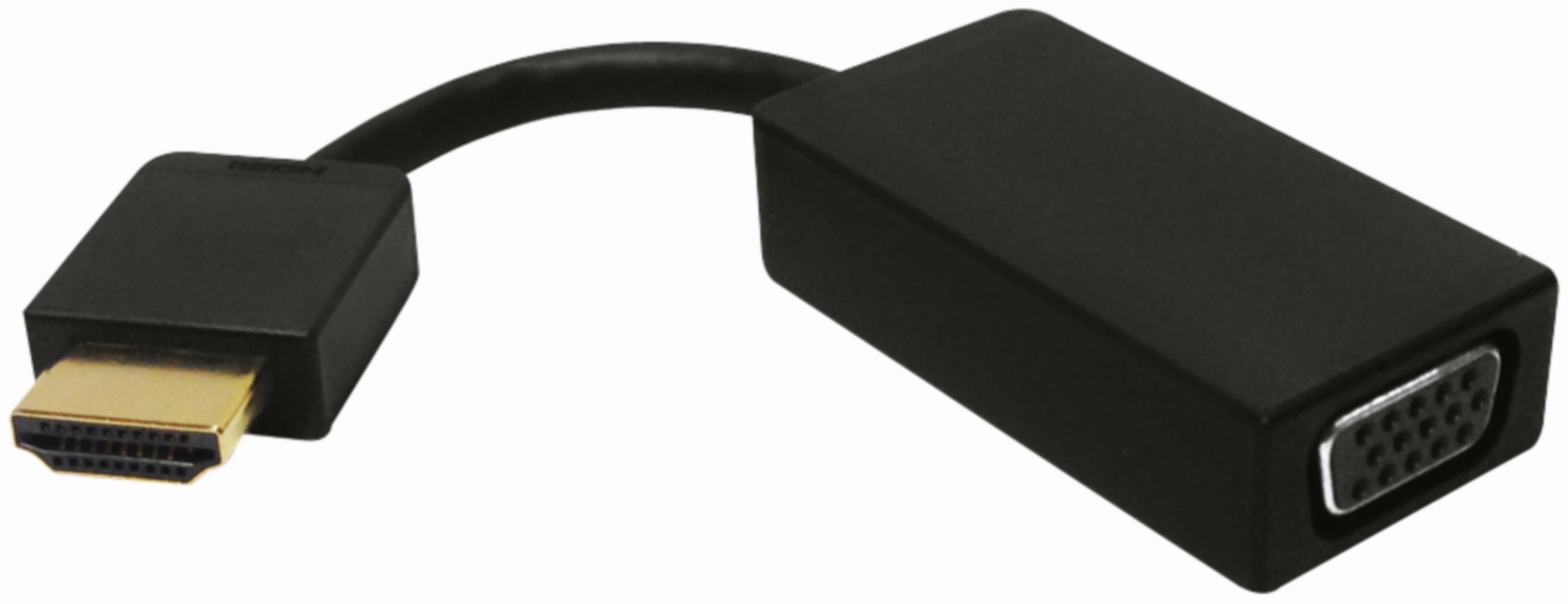 produkt-foto van 'HDMI adaptor (a - man) -> vga (vrouw), 5cm, zwart, full-hd'
