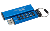 produkt-foto van 'Kingston 4gb - usb 3.0, DataTraveler, dt2000, encrypted + toetsenbord, blauw'