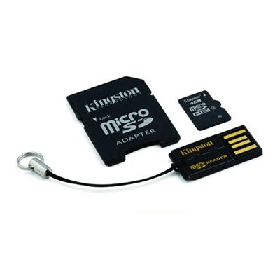 produkt-foto van 'Secure Digital HC kaart (kingston 4gb - multi-kit)'