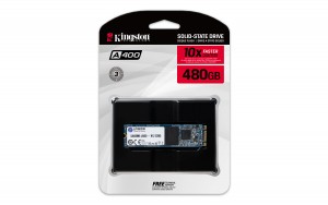 produkt-foto van 'Kingston sa400 - 480gb, M.2 ssd, Read=500 MB/s, Write=350 MB/s'