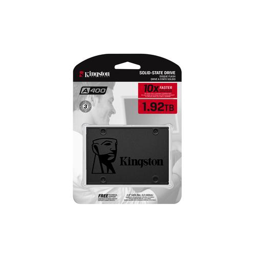 produkt-foto van 'Kingston sa400 SSDNow - 1920gb, Laptop 2.5", Read=500 MB/s, Write=450 MB/s'