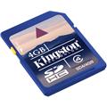 produkt-foto van 'Secure Digital HC kaart - class 4, kingston 4g - full-size'