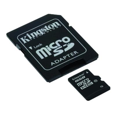 produkt-foto van 'Secure Digital HC kaart - class 10, kingston 16gb'