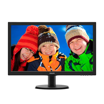 produkt-foto van 'Philips beeldscherm, LED 23,6, Full HD=1920x1080, vga + hdmi, zwart'