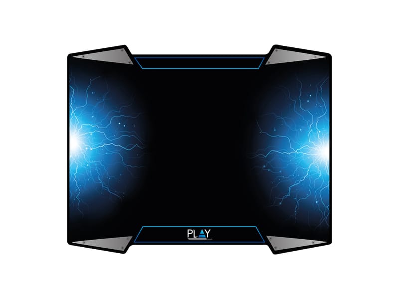 produkt-foto van 'Muismat - gaming, zwart/blauw, oprolbaar, groot formaat'
