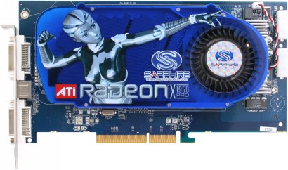 produkt-foto van 'Sapphire 512mb VGA kaart (x1950pro - agp 8x - 2x dvi-i)'