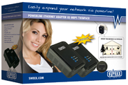 produkt-foto van 'Sweex Netwerk 85m via Stopcontact (UTP - set = 2 adaptors)'