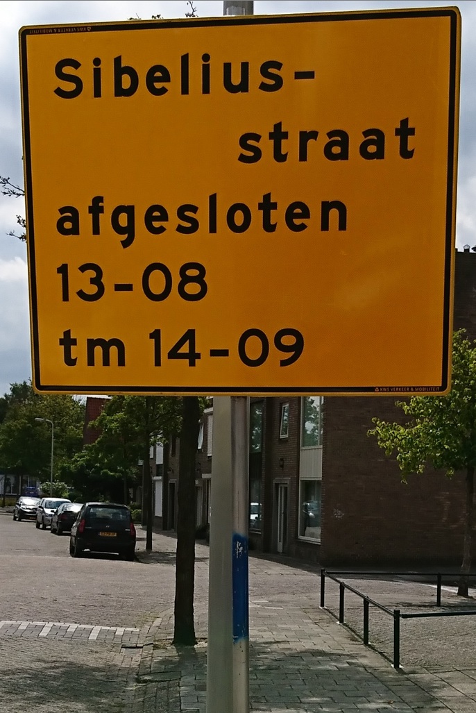 Bord wegwerkzaamheden